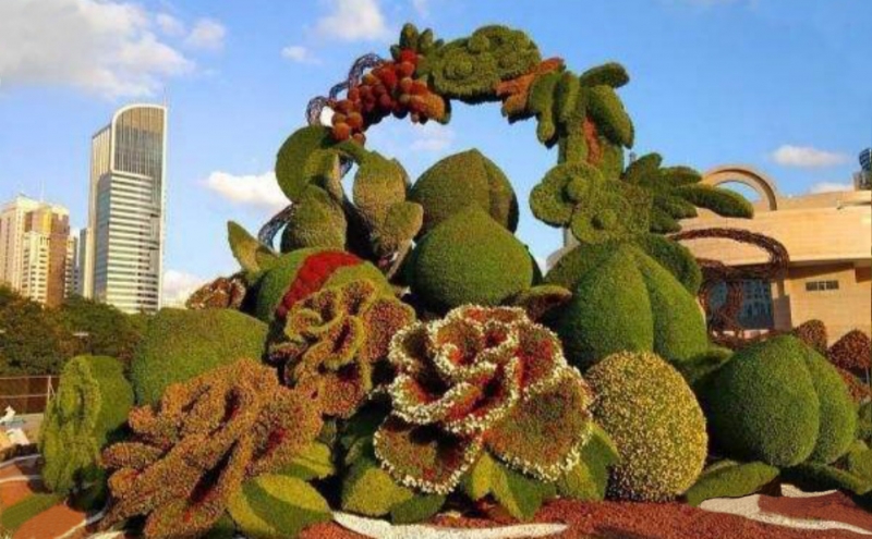 立体花坛造型
